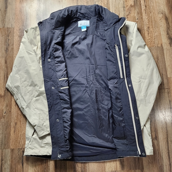 Columbia Dr. Downpour Omni-Tech Waterproof Jacket Khaki Men's Size XL - Picture 4 of 9